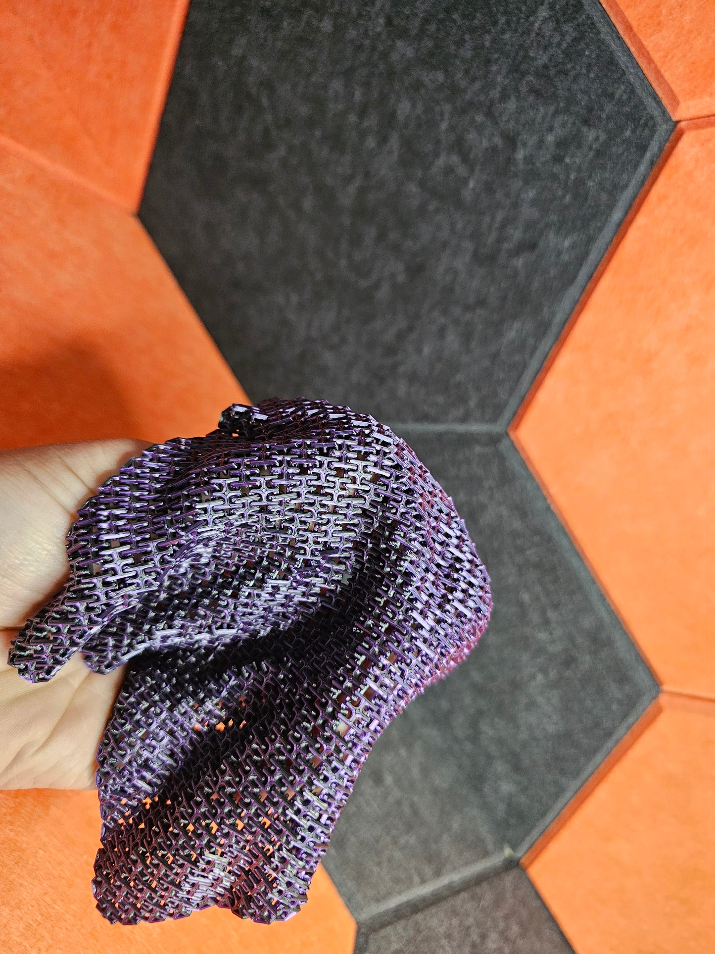 3d Printed Chainmail Fidget - Flexible, Flippable Fun
