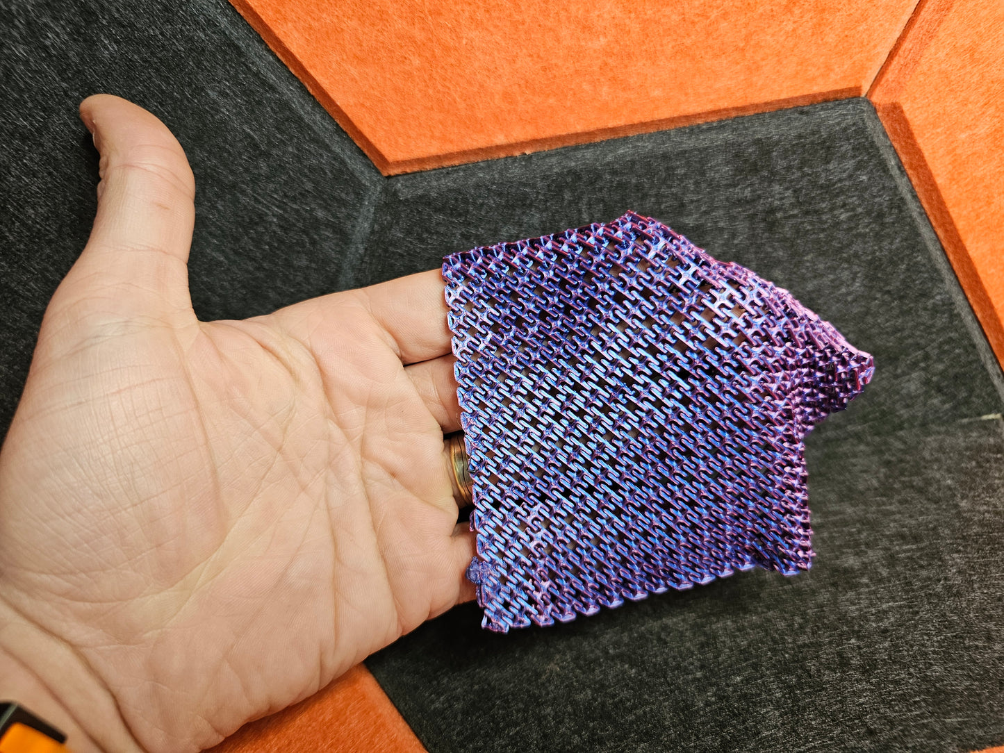 3d Printed Chainmail Fidget - Flexible, Flippable Fun