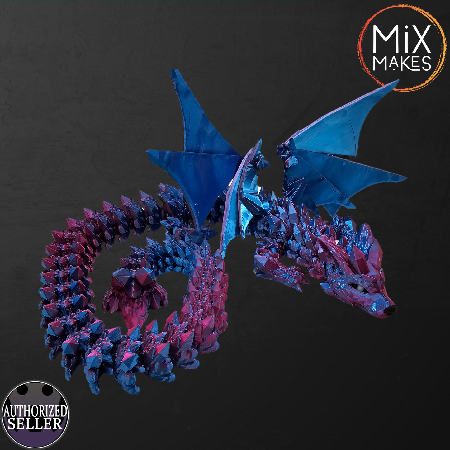 Crystal Wolfwing Dragon Sensory Fidget