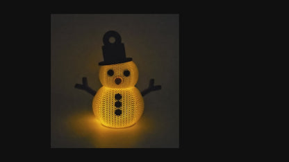 Mr. Snowman Light with Crocheted Look